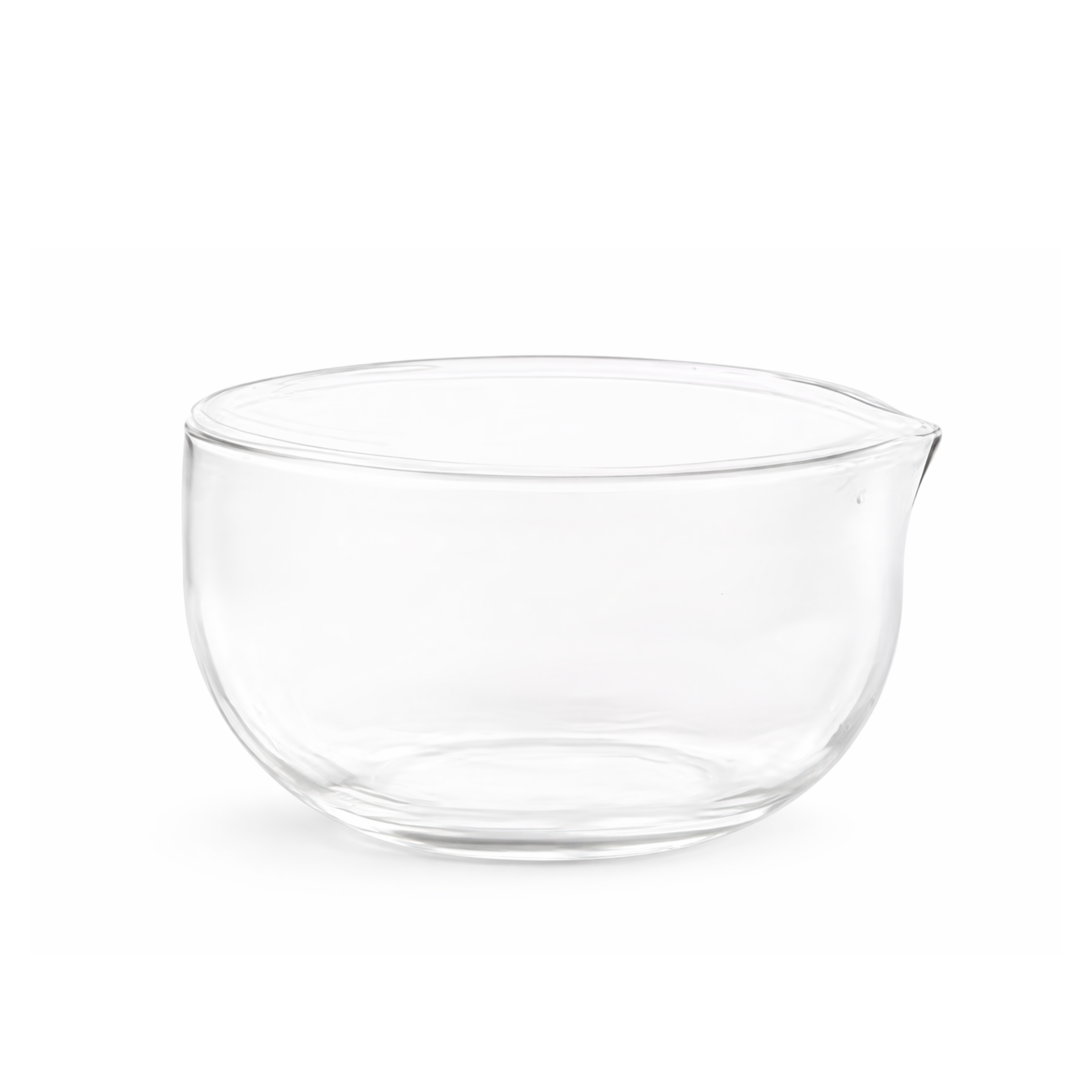 Glass matcha bowl