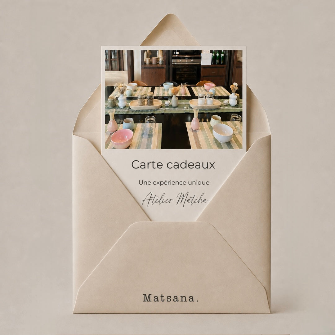Carte cadeau atelier matcha