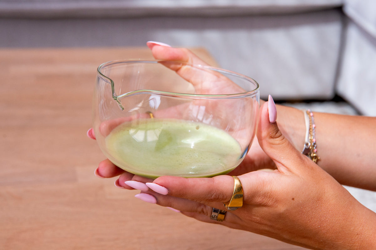 Bol à matcha en verre